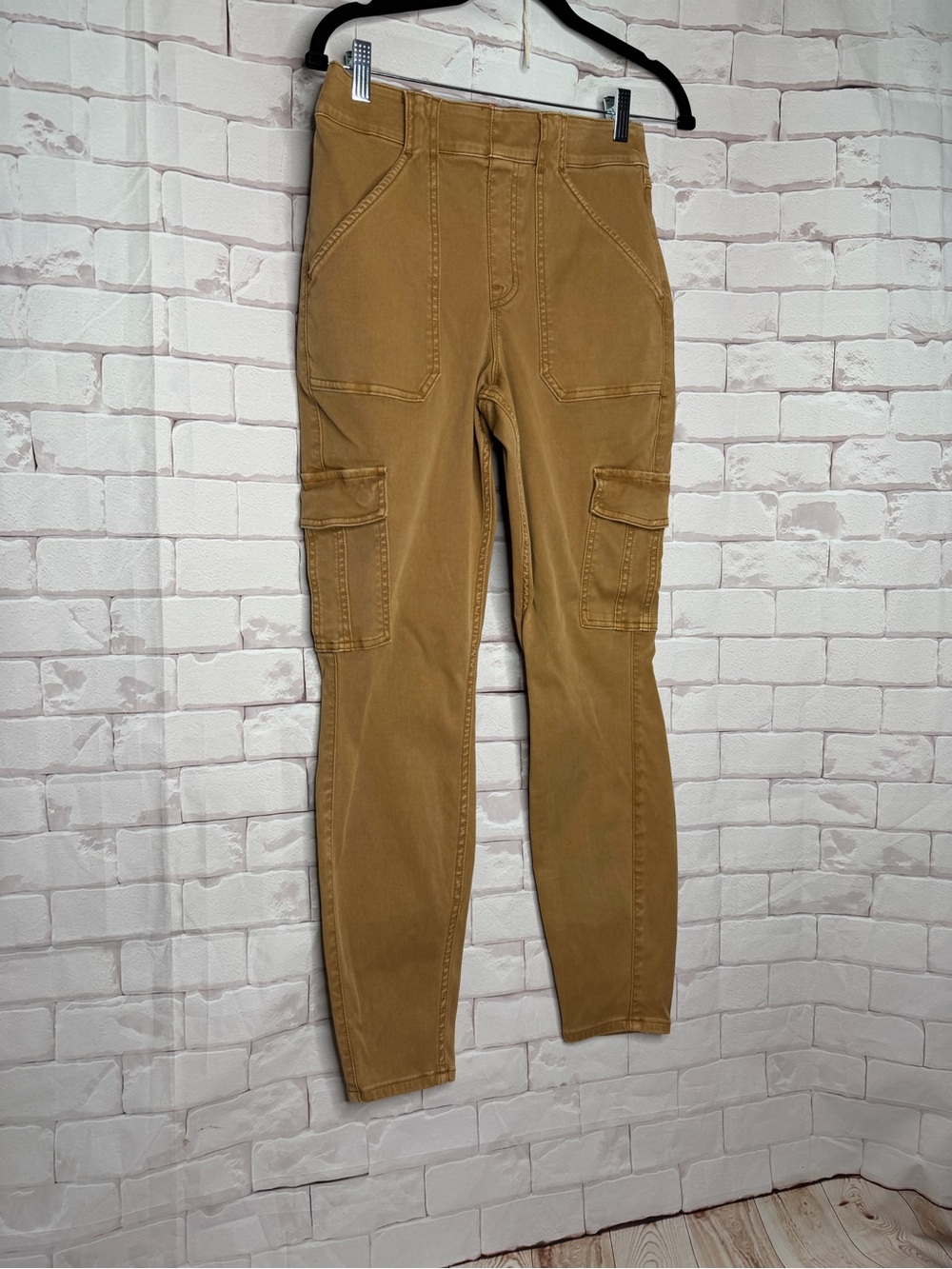 SPANX Cargo Skinny Pants – Women’s Large – Camel High Rise Stretch Utility Pants